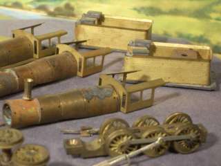   Scale 1:120 LOT OF BRASS STEAM LOCO & TENDER PARTS & PIECES  