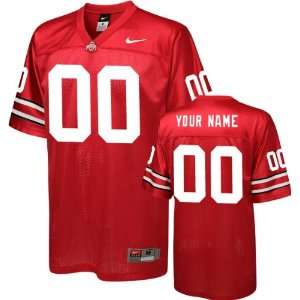 Ohio State Buckeyes Football Jersey: Customizable Nike Scarlet Replica 