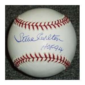  Steve Carlton Signed Baseball   HOF 94: Sports & Outdoors