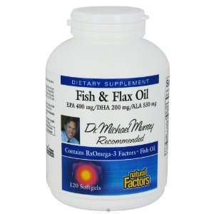   Dr. Murrays Fish & Flax Oil   120 Softgels: Health & Personal Care