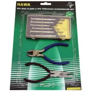  8 PIECE TOOL KIT/ PLIERS AND PRECISION SCREWDRIVERS: Home 