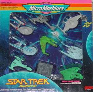 STAR TREK 1993 galoob MICRO MACHINES 9 Starships BOX Nu  