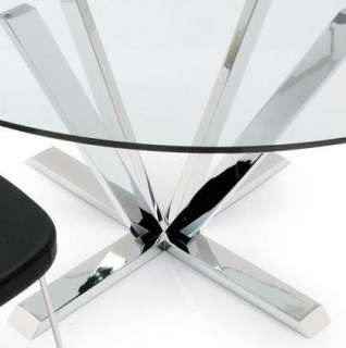 CALLIGARIS STARDUST tavolo Cristallo cromato vetro cristallo table 