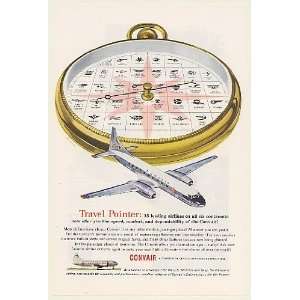  1955 Convair Aircraft 35 Airlines Compass Travel Pointer 