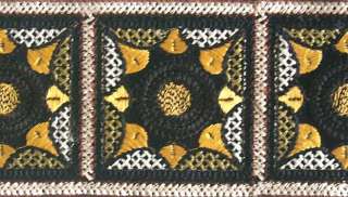 Embroidery Colors: Black, Gold, White, Olive, Brown