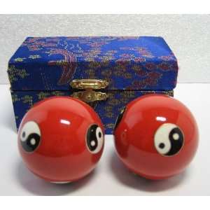 Red Metal Balls Hands Exercise Yin Yen Balls: Everything 