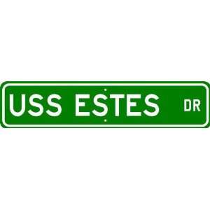  USS ESTES LCC12 LCC 12 Street Sign
