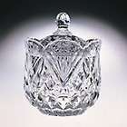 CRYSTAL BRANDON COVERED URN CANDY DISH SERVER BOX, SKYSCRAPER COVERED 