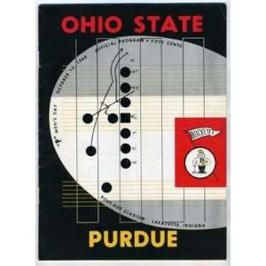  Purdue v Ohio State Football Program 1960 