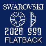 144 Swarovski 2028 flatback rhinestones ss9 CRYSTAL AB  