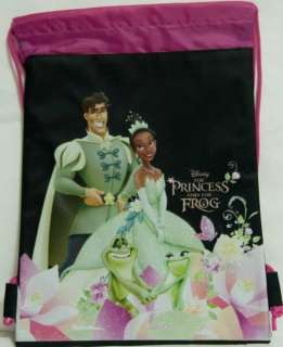 Disney Princess and the Frog Tiana String Bag Backpack Gift Bag  