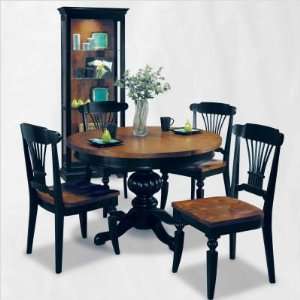   60457/61057 ColorTime Cafe Bienville Dining Table Set in Pirate Black