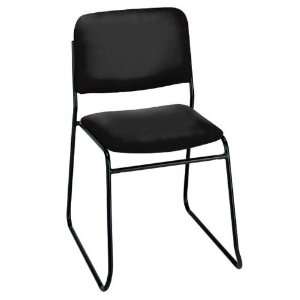  Stand Square Back Stack Chair Hunter Duramax Fabric/Black 
