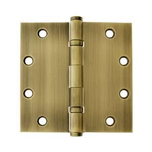  5 Solid Brass Ball Bearing Door Hinge With Button Tips in 