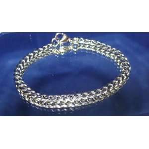   Quality 7 Stainless Steel 5mm Curb Chain Bracelet 