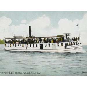  Mohawk Steamer of the Brown Line on Cayuga Lake, New York 