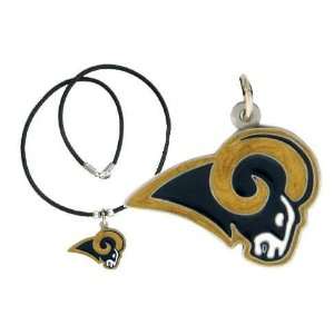  St Louis Rams Logo Pendant Necklace: Sports & Outdoors