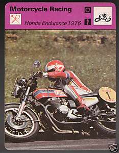 HUBERT RIGAL Honda 1976 Racing 1978 SPORTSCASTER CARD  