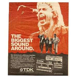  1985 Tommy Shaw TDK Cassette Tape Print Ad (Music 