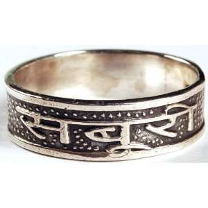  Shraddha Saburi (Patience) Finger Ring   Sterling Silver 