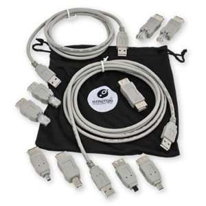  6 USB 2.0 Universal Cable Kit Electronics