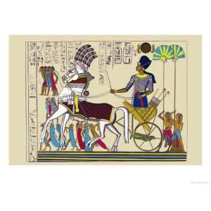  Ramses III Returning with His Prisoners Giclee Poster 