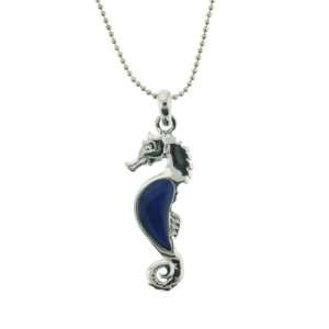 Sea Horse Mood Pendant with 1.2mm Ball Chain   16 to 18 Adjustable 