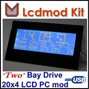 USB HD44780 LCD Computer Case PC Modding U204GFB A1 1  