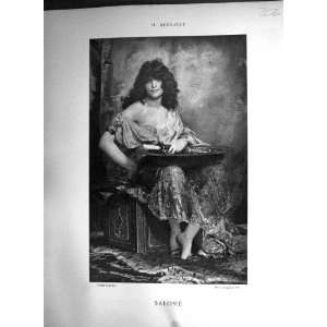   C1876 Baschet Henri Regnault Portrait Salome Boules