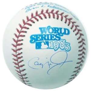  Cal Ripken, Jr. Autographed 1983 WS Baseball: Sports 