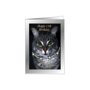  11th Happy Birthday ~ Spaz the Cat Card Toys & Games