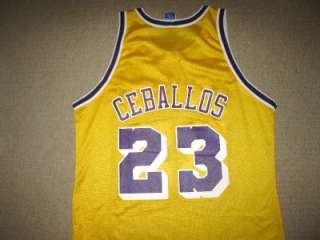 NBA CEDRIC CEBALLOS LA LAKERS RARE JERSEY SIZE 48  