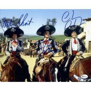  Signed Chevy Chase Picture   with THREE AMIGOS 
