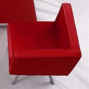 115973015  Eho Studios C 083 052b Red Modern Corner Accent Chair  