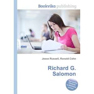  Richard G. Salomon: Ronald Cohn Jesse Russell: Books