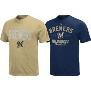   Brewers Athletic History Primary/Secondary Color 2 T Shirt Combo Pack