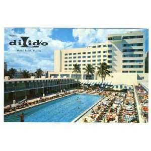    Hotel Di Lido Postcard Lincoln Road Miami Beach FL 