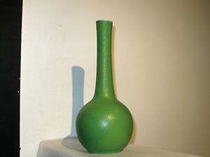 Mid Century Modern Ceramic Pottery Rough Lime Green Glaze Royal Haeger 