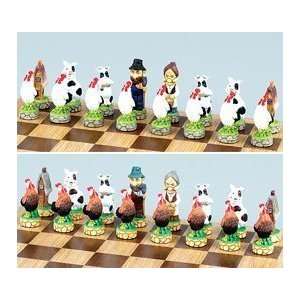   Farmland Chess Set, King3 1/4   Chess Chessmen