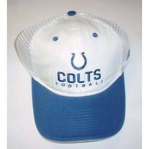 Indianapolis Colts Mesh Back Slouch Reebok Hat   Velcro Strap Back 