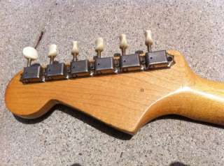 1960 Fender Musicmaster Red Sparkle Electric Guitar RARE Original 