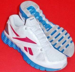   SOLARVIBE White/Blue/Pink Athletic Training Sneakers Shoe 7.5  