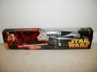   ROTS Electronic COUNT DOOKU LIGHTSABER w/Motion Activated Sounds MISB