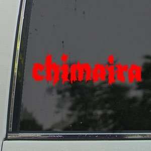  Chimaira Red Decal Metal Band Car Truck Window Red Sticker 