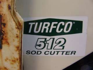 TURFCO 512 SOD CUTTER HONDA MOTOR  