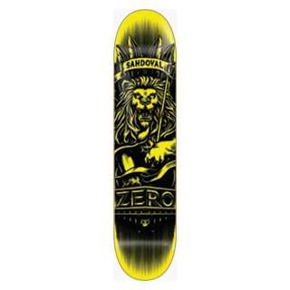  Zero Skateboards Sandoval Lion Of Zion Deck  7.62 Yellow 