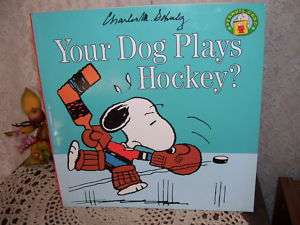 CHARLIE BROWN YOUR DOG PLAYS HOCKEY? SCHULTZ 1996 BOOK  