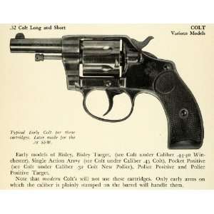  1948 Print .32 Colt Short Cylinder Revolver Handgun 