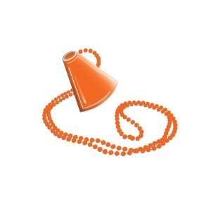  Megaphone Beaded Necklaces   Sunkissed Orange Everything 