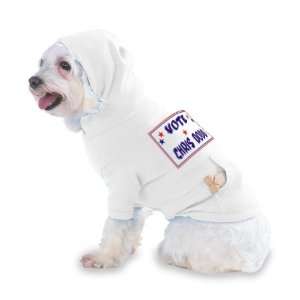  VOTE CHRIS DODD Hooded T Shirt for Dog or Cat LARGE 
